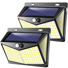 208LED Solar Wasserdichter Bewegungssensor Flutlicht